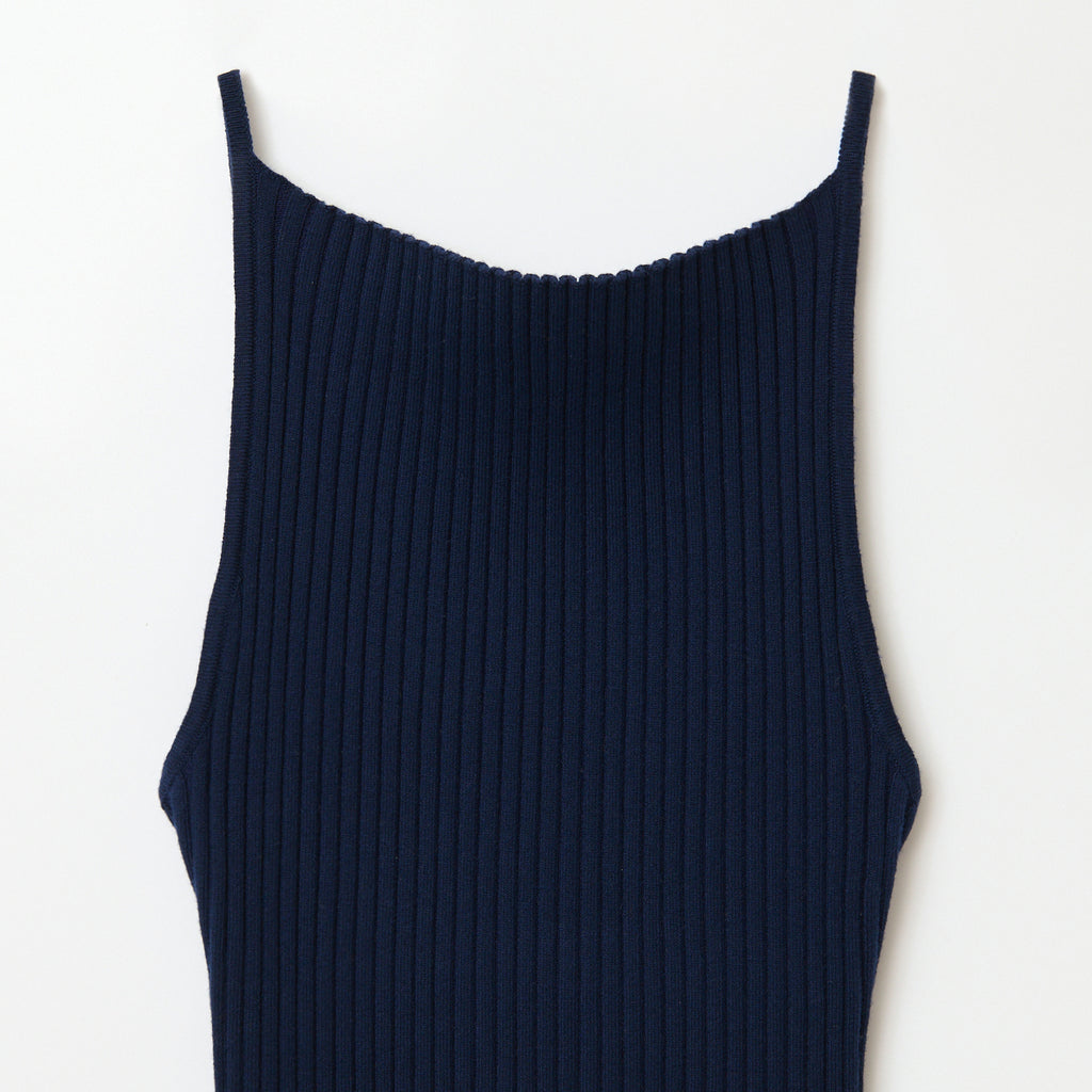 SHISHIKUI ニット　キャミソール　Knit Cami navy blue SHISHIKUI ニット キャミソール Knit Cami navy blue