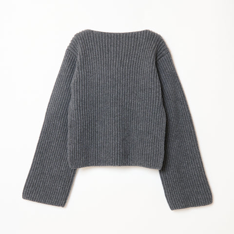 Boat neck / GRAY