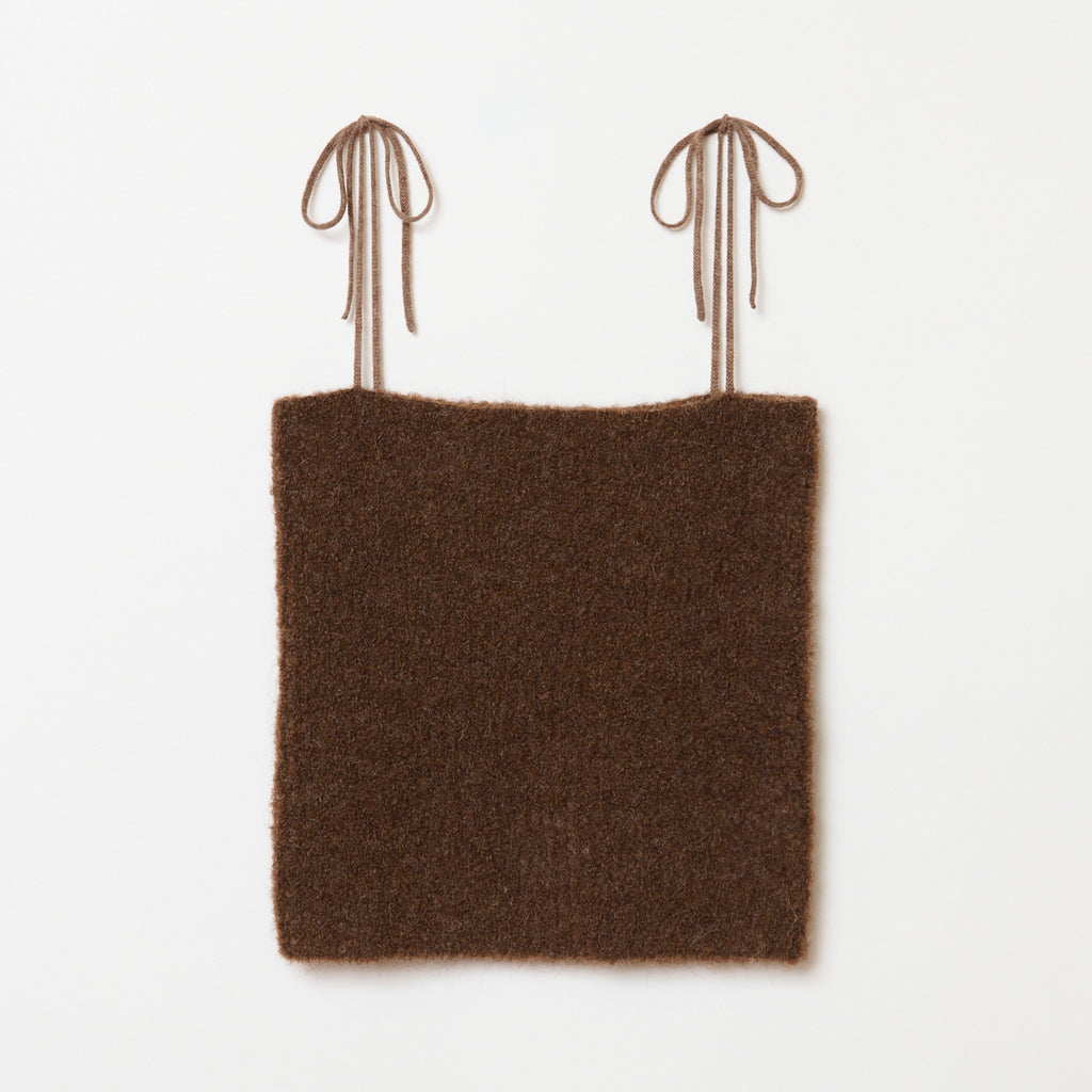 THE SHISHIKUI シシクイ　KNIT CAMI / BROWN THE SHISHIKUI シシクイKNIT CAMI / BROWN