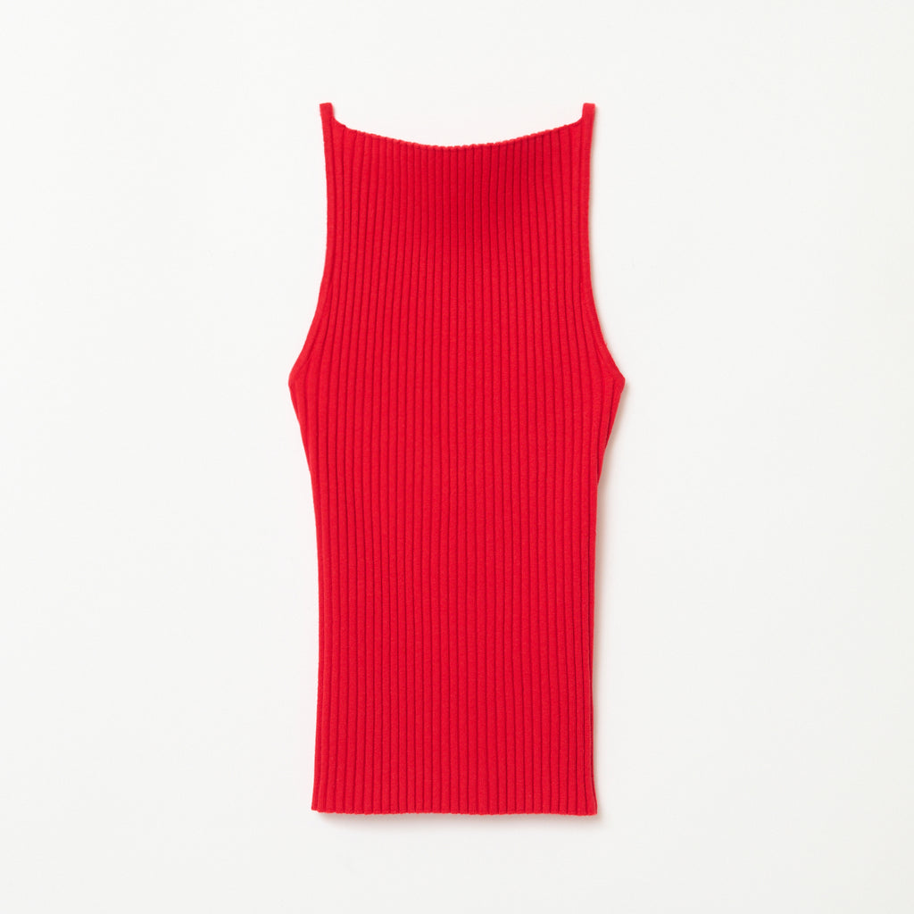 SHISHIKUI シシクイ KNIT CAMI / RED ニットキャミ KNIT CAMI / RED – SHISHIKUI