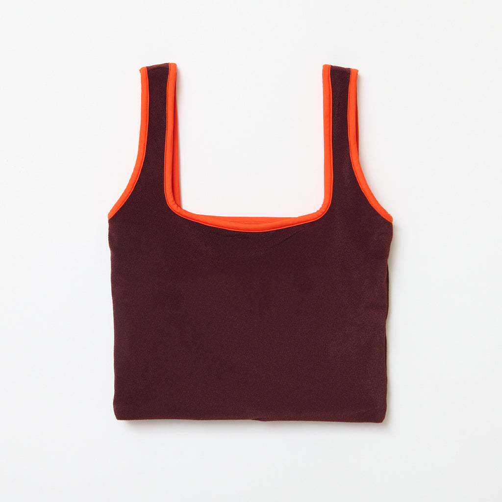 BI TANK / BROWN – THE SHISHIKUI 新品未使用PLEATS RIB TANK CLASS