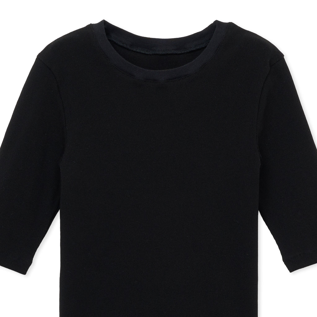 RIBB TOP / BLACK シシクイ　SHISHIKUI RIBB TOP / BLACK シシクイ SHISHIKUI