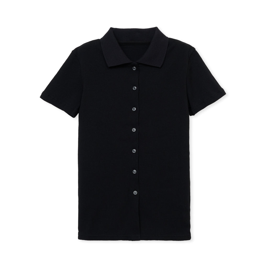 THE SHISHIKUI ブラックポロシャツ 長袖 POLO / BLACK – SHISHIKUI