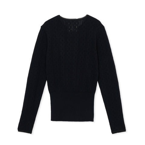 eyelet long / BLACK