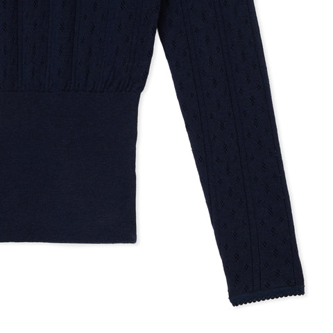 eyelet long / NAVY