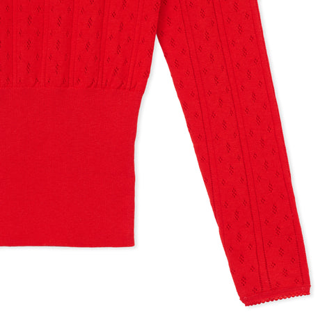 eyelet long / RED