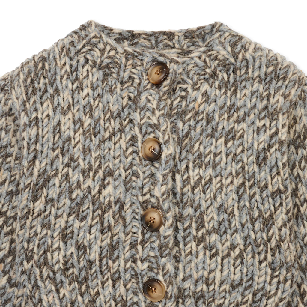 新品未使用　SHISHIKUI MIX ニット カーディガン MIX / KHAKI×GRAY – SHISHIKUI