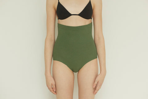 HARAMAKI PANTIES / HEAVY / MOSS GREEN