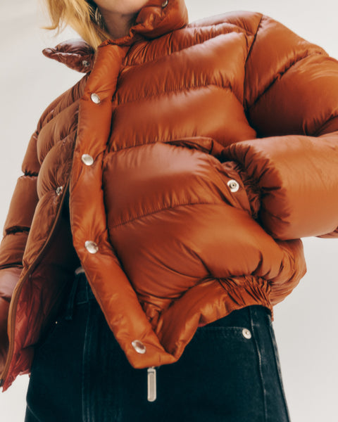 DOWN JACKET / LUSTER BROWN
