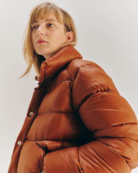DOWN JACKET / LUSTER BROWN