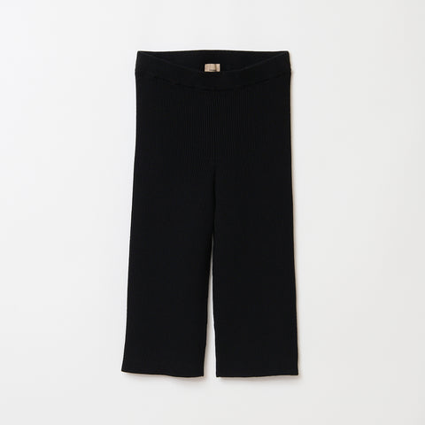 Rib Knit legg / BLACK