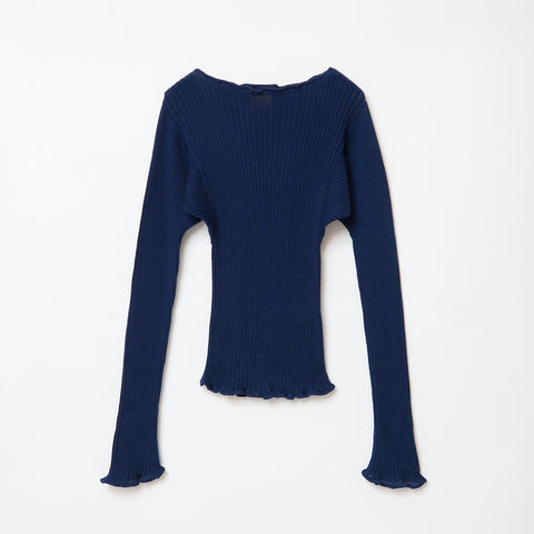 COTTON CASHMERE / DEEP BLUE　