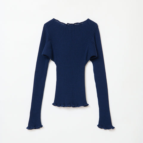 COTTON CASHMERE / DEEP BLUE　