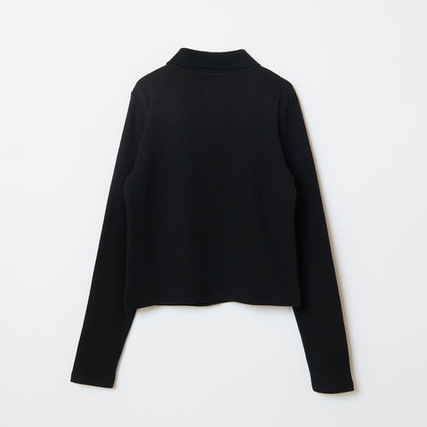 LONG POLO SHIRT / BLACK
