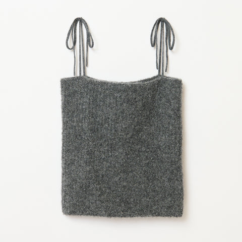 CAMI KNIT / CHARCOAL GRAY