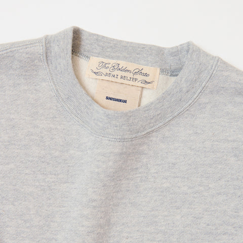 Brushed Crew / HEATHER GRAY