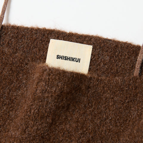 THE SHISHIKUI⭐︎KNITCAMI ⭐︎BROWN THE SHISHIKUI【CAMI KNIT】 （knit cami S / L.BROWN – SHISHIKUI）