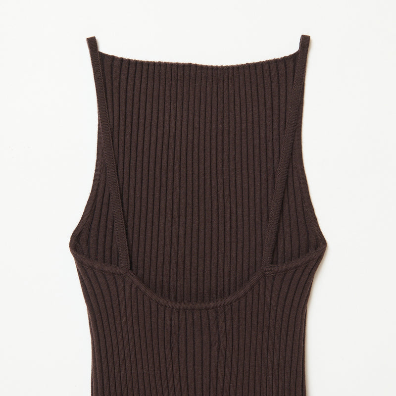 KNIT CAMI / BROWN