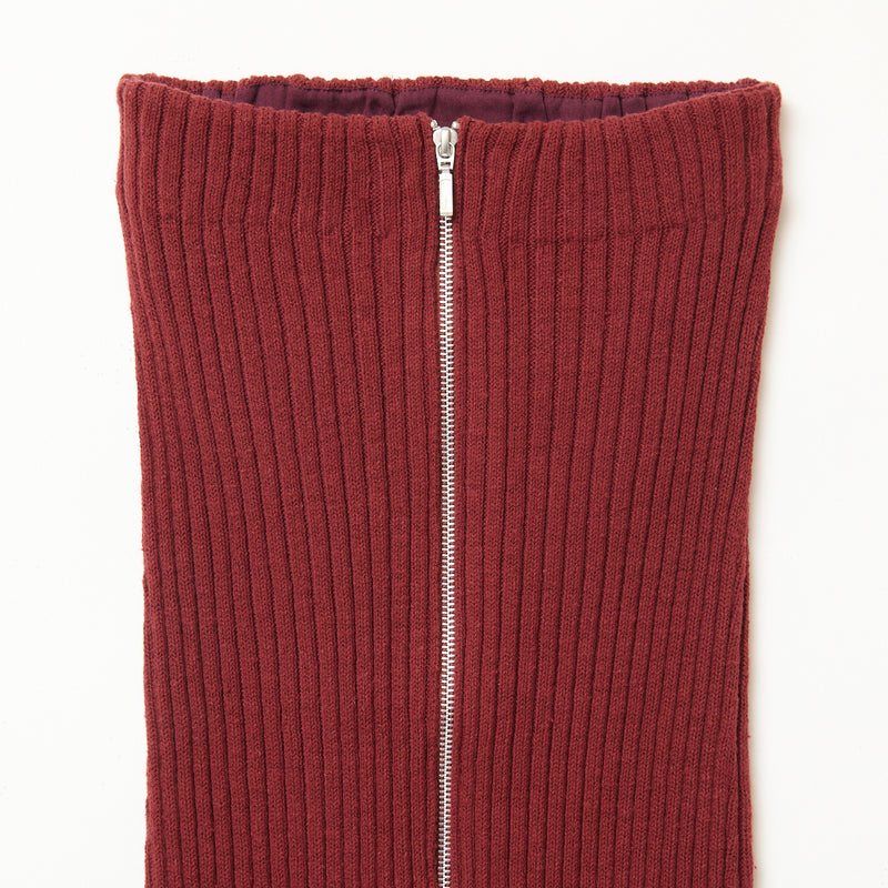 Rib Skirt / BORDEAUX