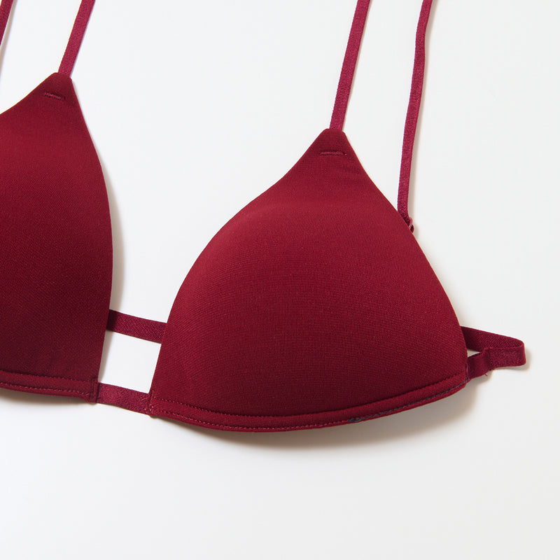 Strap Bra / WINE RED
