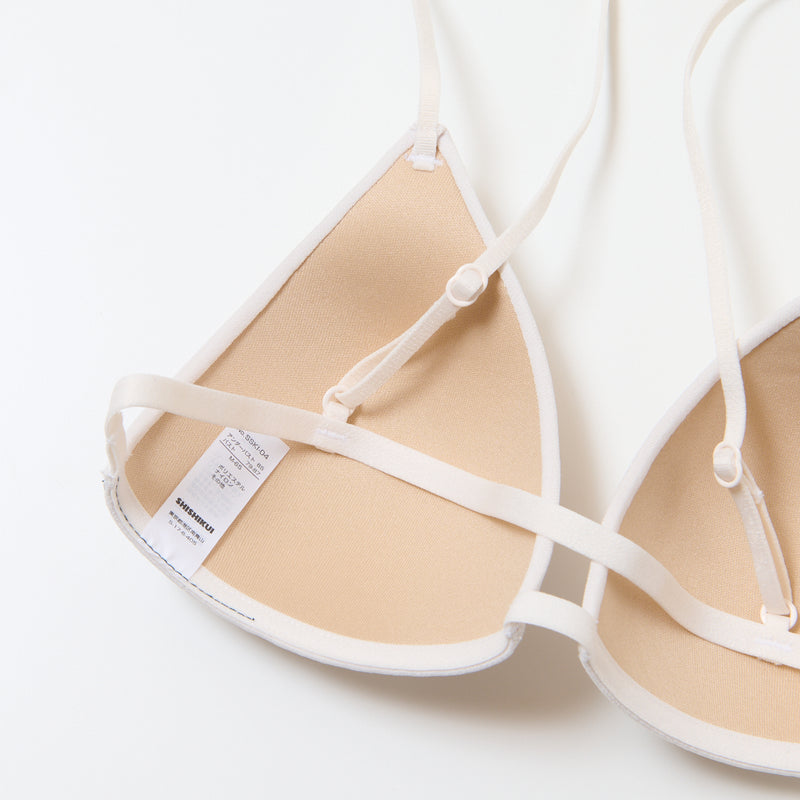 Strap Bra / MUSHROOM WHITE