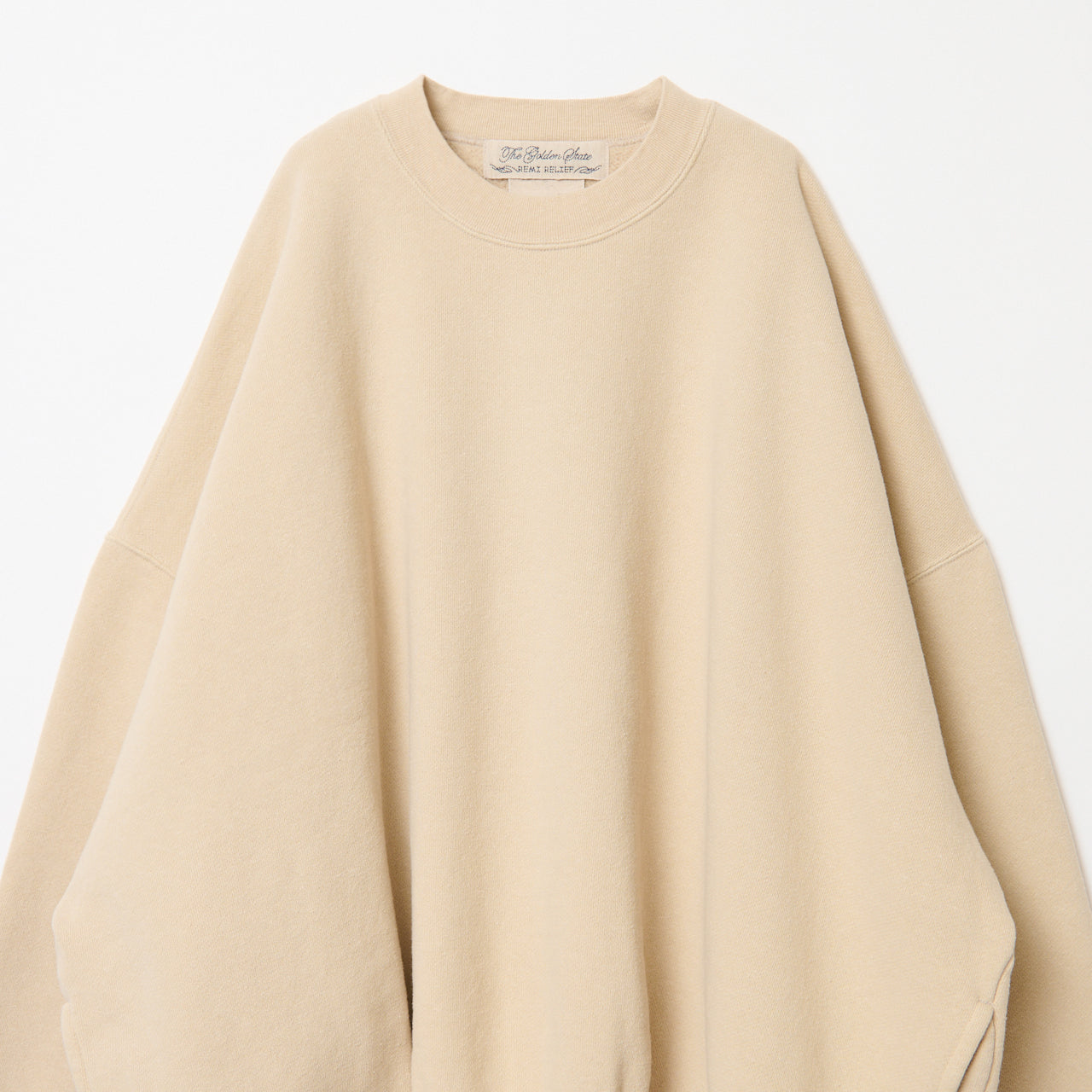 THE SHISHIKUI BRUSHED 白　REMI RELIEFパーカー THE SHISHIKUI BRUSHED 白 REMI RELIEFパーカー Brushed Crew
