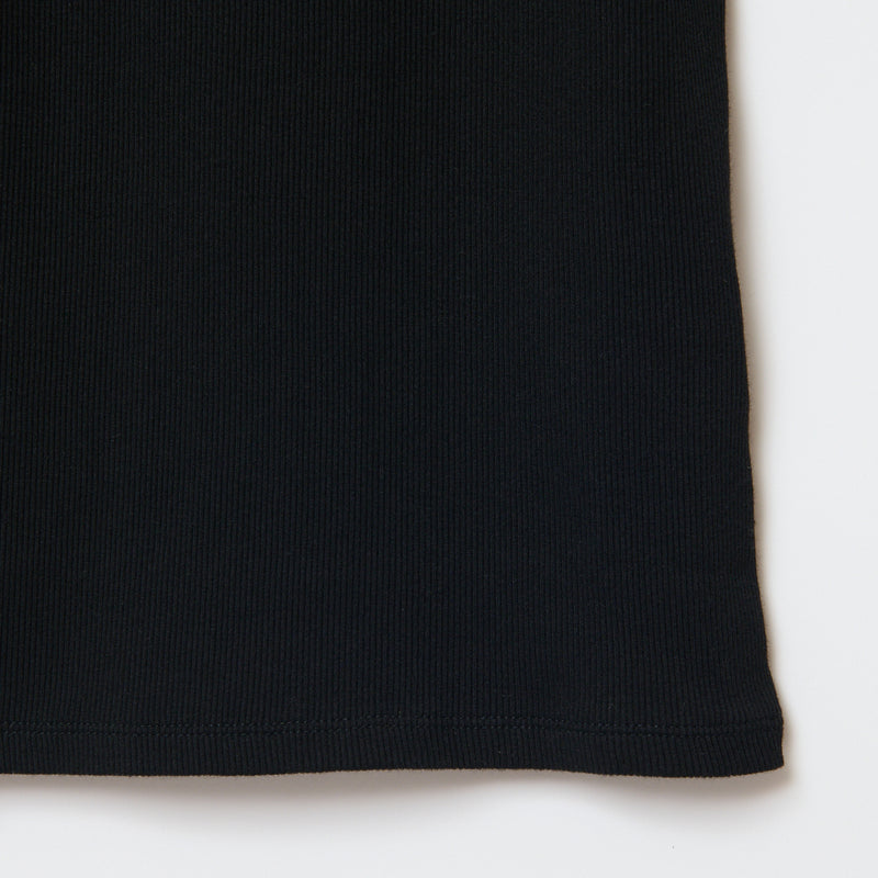 RIB TEE / BLACK