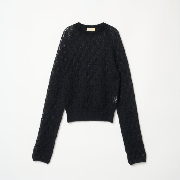 THE SHISHIKUI LACEY / Black シシクイニット
