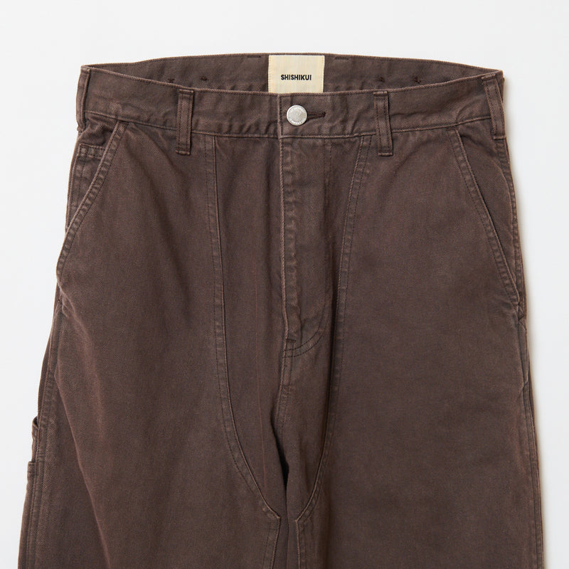 SHISHIKUI ブラウン ペインターパンツ THE SHISHIKUI ペインターパンツ 32 ブラウン Painter pants