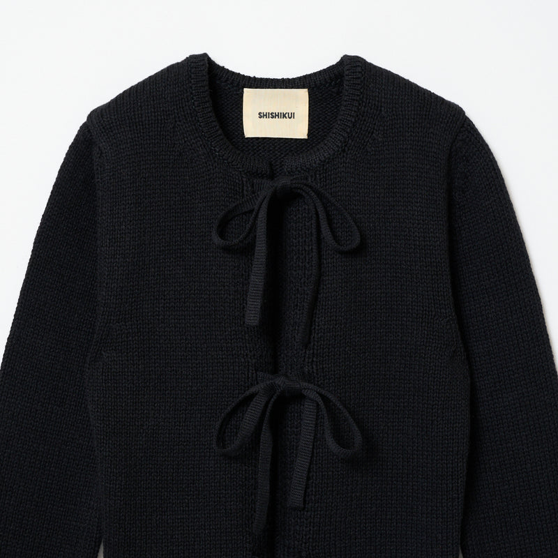 RIBB TOP / BLACK シシクイ　SHISHIKUI RIBB TOP / BLACK – SHISHIKUI