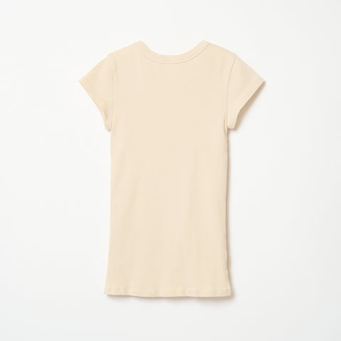 RIB TEE / CREAM