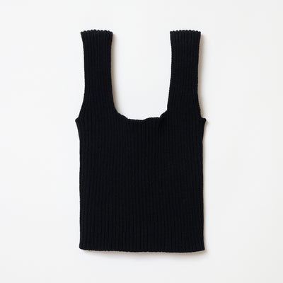 RIBB TOP / BLACK