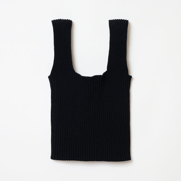 RIBB TOP / BLACK シシクイ SHISHIKUI RIBB TOP / BLACK – SHISHIKUI