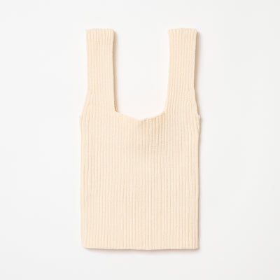 RIBB TOP / OFF WHITE
