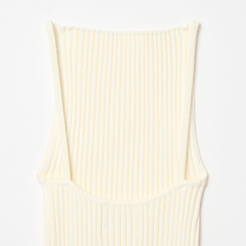 knit cami S / OFF WHITE