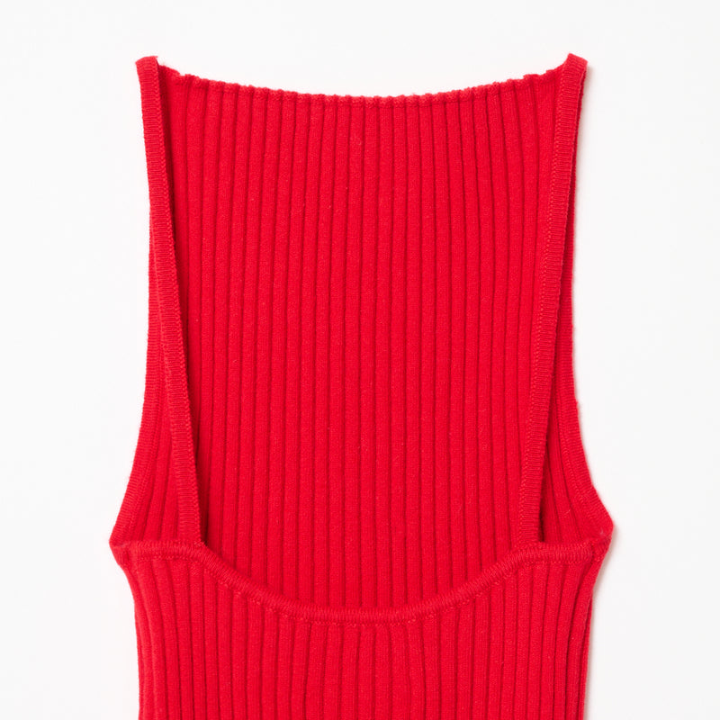 knit cami S / RED