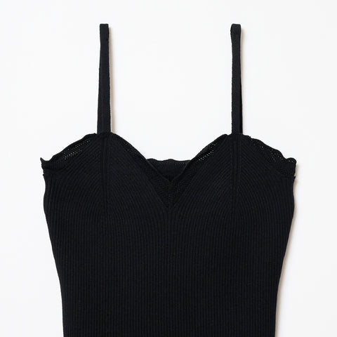 FRILLS TOP / BLACK