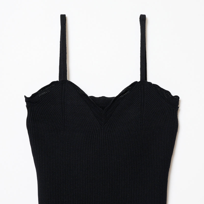 FRILLS TOP / BLACK
