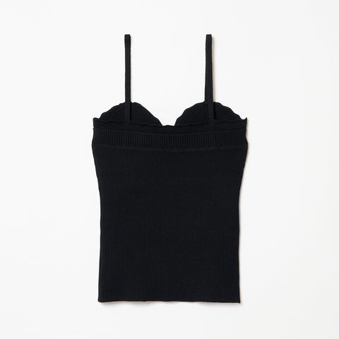 FRILLS TOP / BLACK