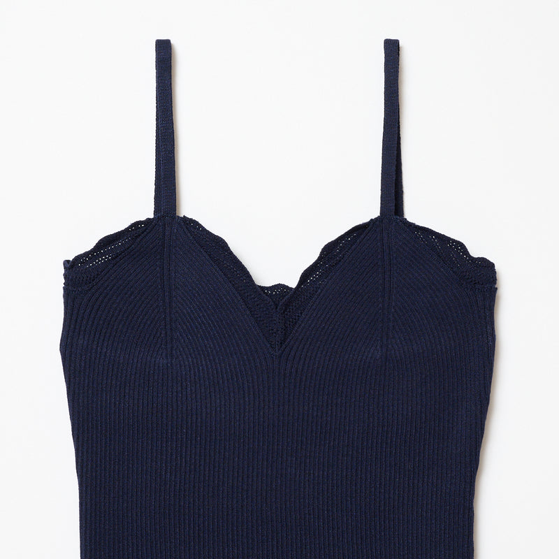 FRILLS TOP / NAVY
