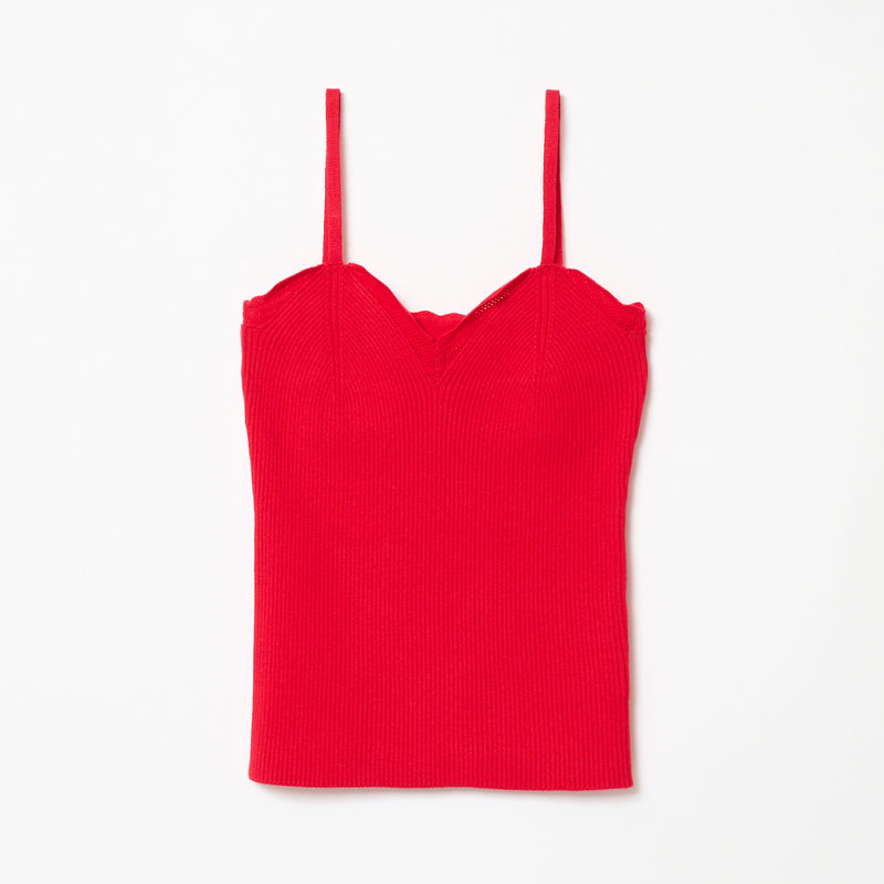 FRILLS TOP / RED