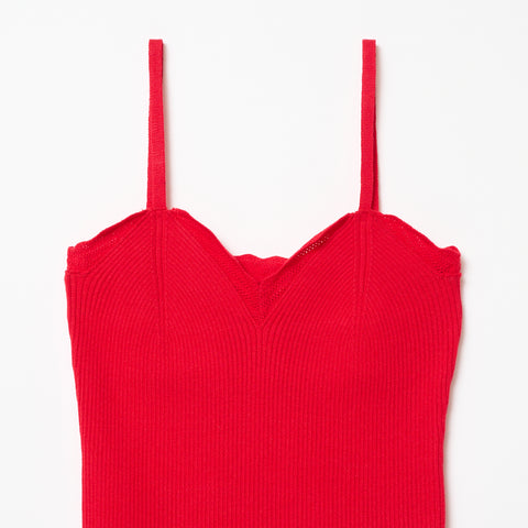 FRILLS TOP / RED