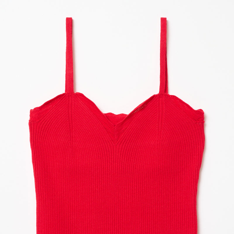 FRILLS TOP / RED