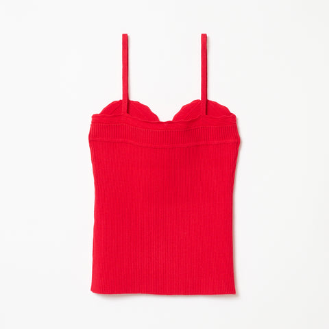 FRILLS TOP / RED