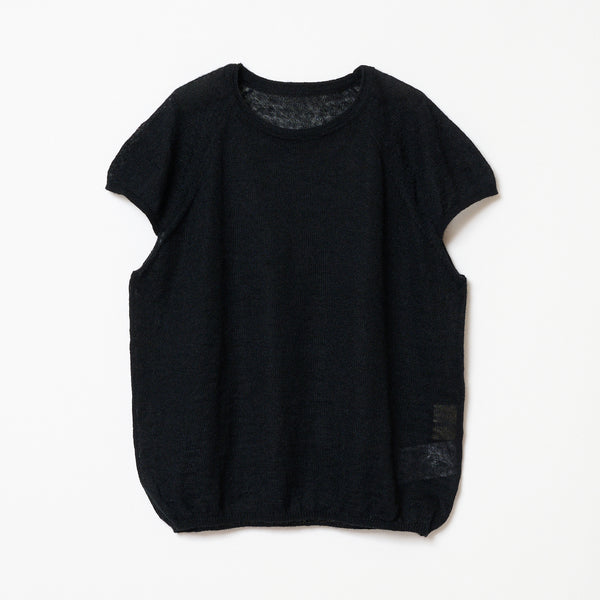 The Shishikui eyelet / BLACK 半袖 All – SHISHIKUI