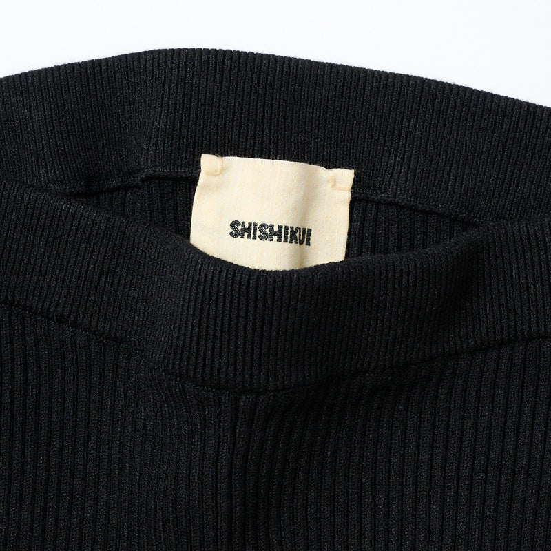 レッグウェア THE SHISHIKUI Rib Knit legg l / BLACK Rib Knit legg / BLACK – SHISHIKUI