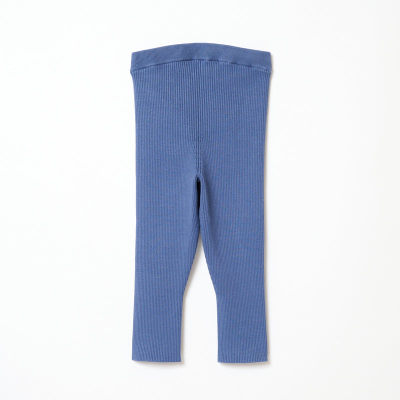 Rib Knit legg l / BLUE