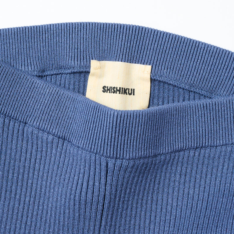 Rib Knit legg l / BLUE – SHISHIKUI