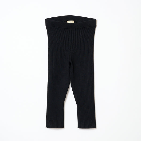 Rib Knit legg l / BLACK – SHISHIKUI
