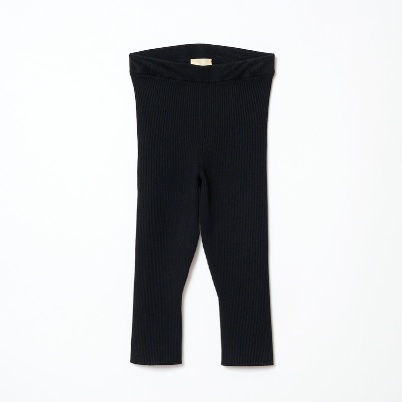 Rib Knit legg l / BLACK